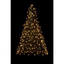 Crab Pot Trees 5 ft. Indoor/Outdoor Pre-Lit Incandescent Artificial Christmas Tree with Green Frame and 350 Clear Lights