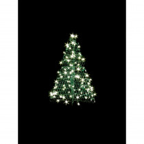 Crab Pot Trees 3 ft. Indoor/Outdoor Pre-Lit Incandescent Artificial Christmas Tree with Green Frame and 200 Clear Lights