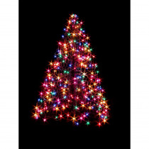Crab Pot Trees 4 ft. Indoor/Outdoor Pre-Lit LED Artificial Christmas Tree with Green Frame and 240 Clear Lights