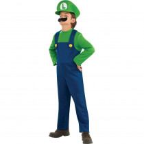 Disguise Child Super Mario Bros Luigi Costume