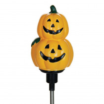 Exhart 30 in. Solar Rotating Pumpkins Stake