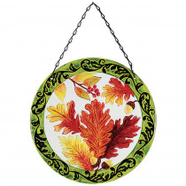 Exhart 12 in. Glass Sun-Catcher Leaves