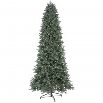 GE 9 ft. LED Indoor Just Cut Deluxe Aspen Fir Artificial Christmas Tree with Color Choice Lights and 1-Plug