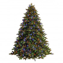 GE 7.5 ft. Just Cut Ez Light Norway Spruce Artificial Christmas Tree with C3 Dual Color Lights
