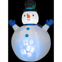 Gemmy 7 ft. H Inflatable Panoramic Projection Snowman