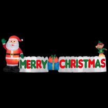 Gemmy 12 ft. Long Inflatable Merry Christmas Sign