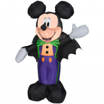 Gemmy 3.51 ft. Pre-Lit Inflatable Mickey in Halloween Tux Airblown
