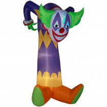 Gemmy 7.51 ft. Pre-Lit Inflatable Projection Kaleidoscope-Clown (RGB) Airblown