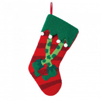 Glitzhome 8 in. H Hooked Stocking with Elf Legs