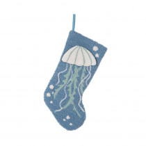 Glitzhome 19 in. L Hooked Stocking, 3D Jellyfish