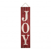 Glitzhome 42 in. H Joy Christmas Wooden Porch Sign