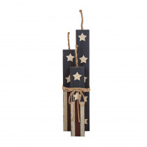 Glitzhome 24 in. H Patriotic Wooden Standing Firecrackers Decor