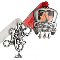 Gloria Duchin Wedding Car and Mr. and Mrs. Ornament Set