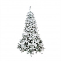 Northlight 9 ft. Heavily Flocked Pine Medium Artificial Christmas Tree - Unlit