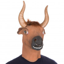Latex Halloween Party Costume Bull Ring Mask