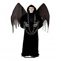 72 in. Winged Angel of Death Grim Reaper with LED Illumination