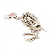 10 in. Animated Skeleton Buzzard with LED Illuminated Eyes