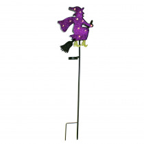 40 in. Metal Witch Stake with 10-Solar Lights