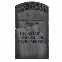 24 in. x 14 in. Halloween Yard Tombstone Claibourne