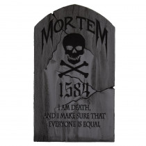 24 in x 14 in Halloween Yard Tombstone, Mortem