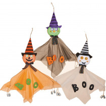43 in. Hanging Halloween with Cans (Set of 3)
