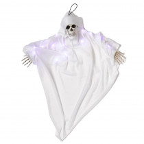 36 in. Light Up Hanging White Ghoul