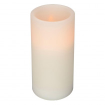 Home Accents Holiday 6 in. Wax Bisque Straight Edge Candle with Timer