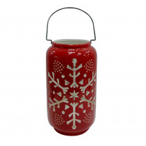Home Accents Holiday 12 in. H Snowflake Luminary
