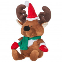 Home Accents Holiday 14.17 in. Animated Ear Flapping Moose