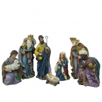 Home Accents Holiday 17 in. H Nativity Set (7-Piece)