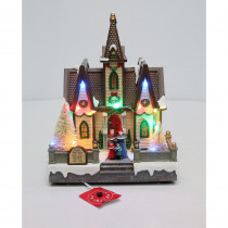 Home Accents Holiday 9.0 in. LED Lighted Church