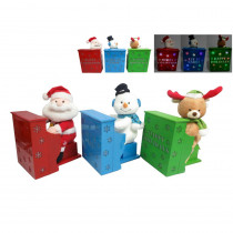 Home Accents Holiday 11 in. Christmas Pals with Playing Piano and Light-Up (Assorted Styles - 3)