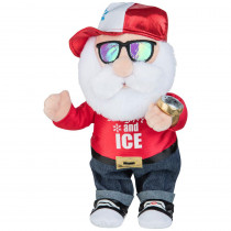 Home Accents Holiday 15 in. Twisting Waving Hip Hop Rollie Santa