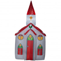 Home Accents Holiday 6 ft. Pre-lit Inflatable Church Airblown Scene