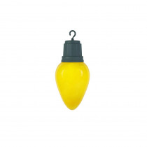 Home Accents Holiday 13 in. Light-Up Christmas Yellow Bulb