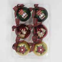 Home Accents Holiday Hah 2.5 Red and Green with Trees Nutcracker and Poinsettia (6-Count)