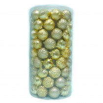 Home Accents Holiday 60 mm Shatterproof Tube Gold Ornament (101-Piece)