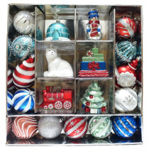 Home Accents Holiday HAH Cheerful Tiding Ornament Set (19-Count)