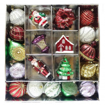 Home Accents Holiday HAH Ornament Set Festive Garnet (19-Count)