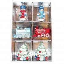 Home Accents Holiday Cheerful Tiding Ornament Set (6-Count)