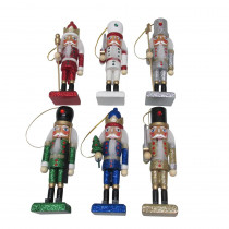 Home Accents Holiday 5.2 in. Nutcracker Christmas Ornament Assortment (6-Pack)