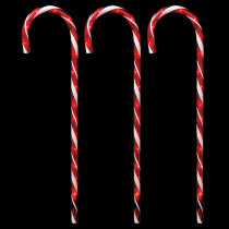 Home Accents Holiday 27 in. Lighted Candy Canes (Set of 3)