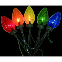 Home Accents Holiday 20 in. Giant C7 Multi-Color Pathway Lights (Set of 5)