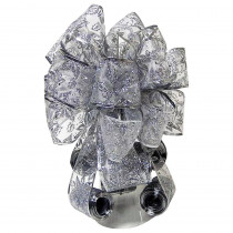 Home Accents Holiday Silver Tree Topper Bow