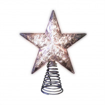 Home Accents Holiday 8.5 in. Silver Mercury Tree Topper