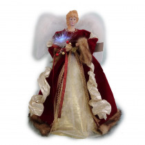 Home Accents Holiday 18 in. LED Red Fiber Optic Angel