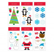 Home Accents Holiday 6 in. W x 12 in. H Christmas Gel Cling