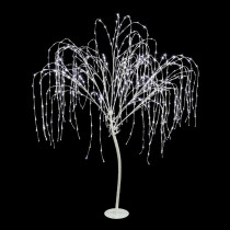 Home Accents Holiday 86 in. Pure White LED Willow Tree