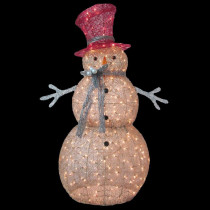 Home Accents Holiday 5 ft. Pre-Lit Gold Snowman