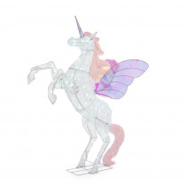 Home Accents Holiday 72 in. Cool White LED Mesh Unicorn